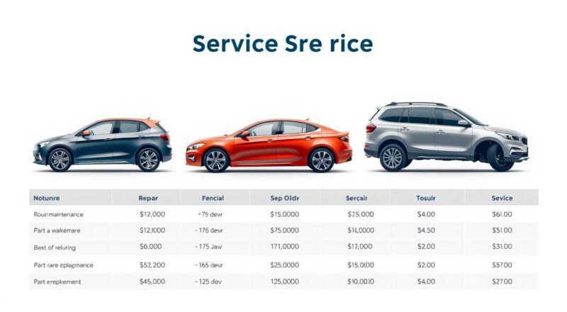 specifične cene servisa popularnih modela automobila